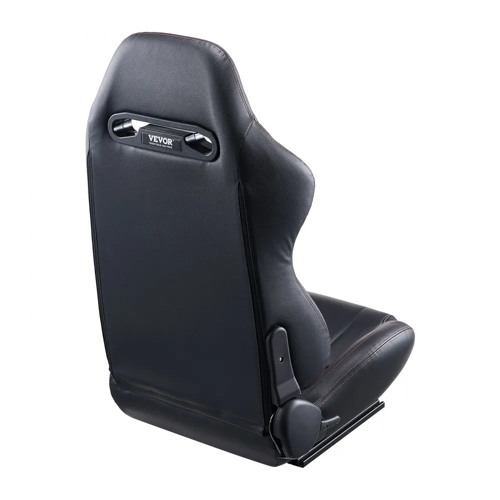 VEVOR RACING SEAT VERSTELBARE RACESTOEL MET PVCLEER EN Q235BSCHUIFREGELAAR, SET VAN 2